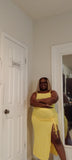 2pc Crop Tank Skirt Set - Yellow