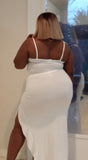 2pc Crop Tank Skirt Set - White