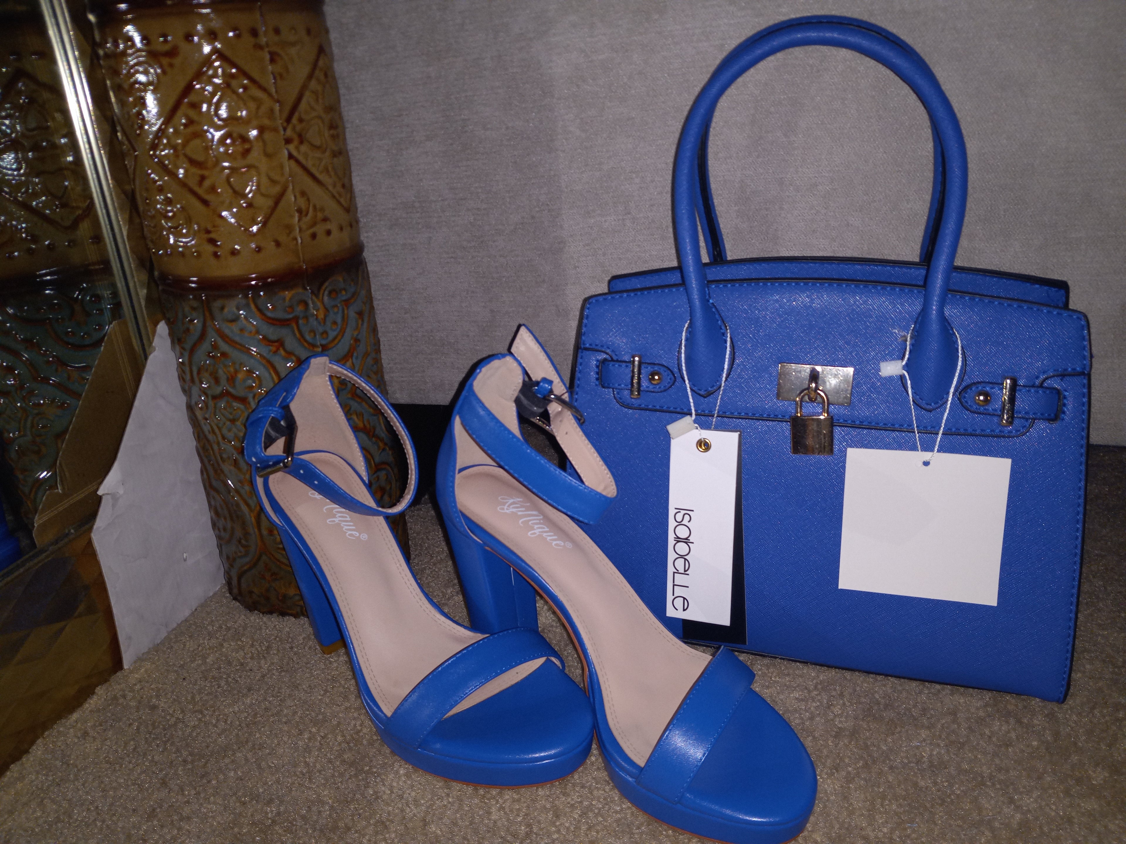 2pc Royal Blue Purse