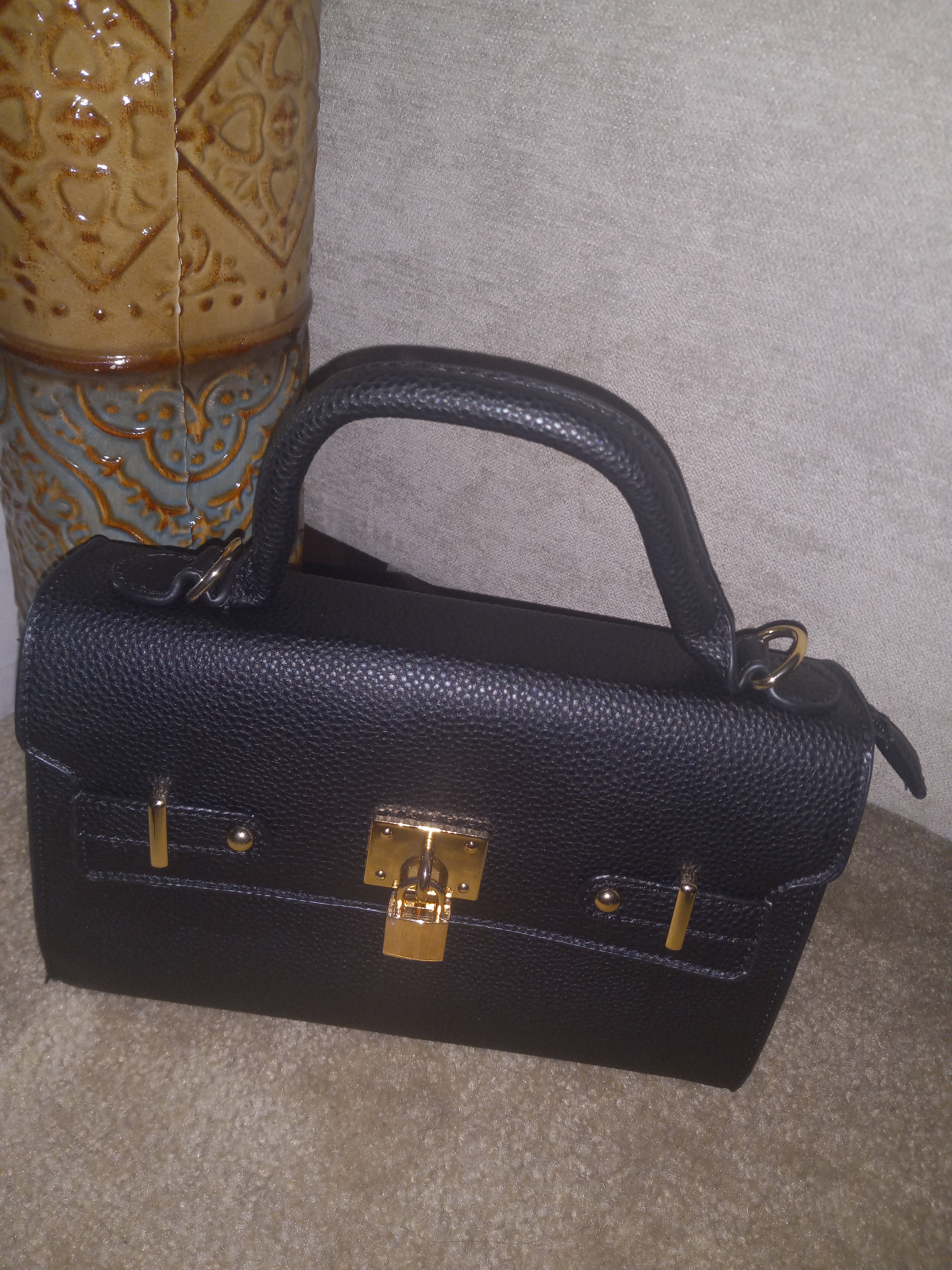 2pc Black Purse w/wallet