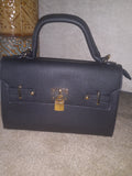 2pc Black Purse w/wallet