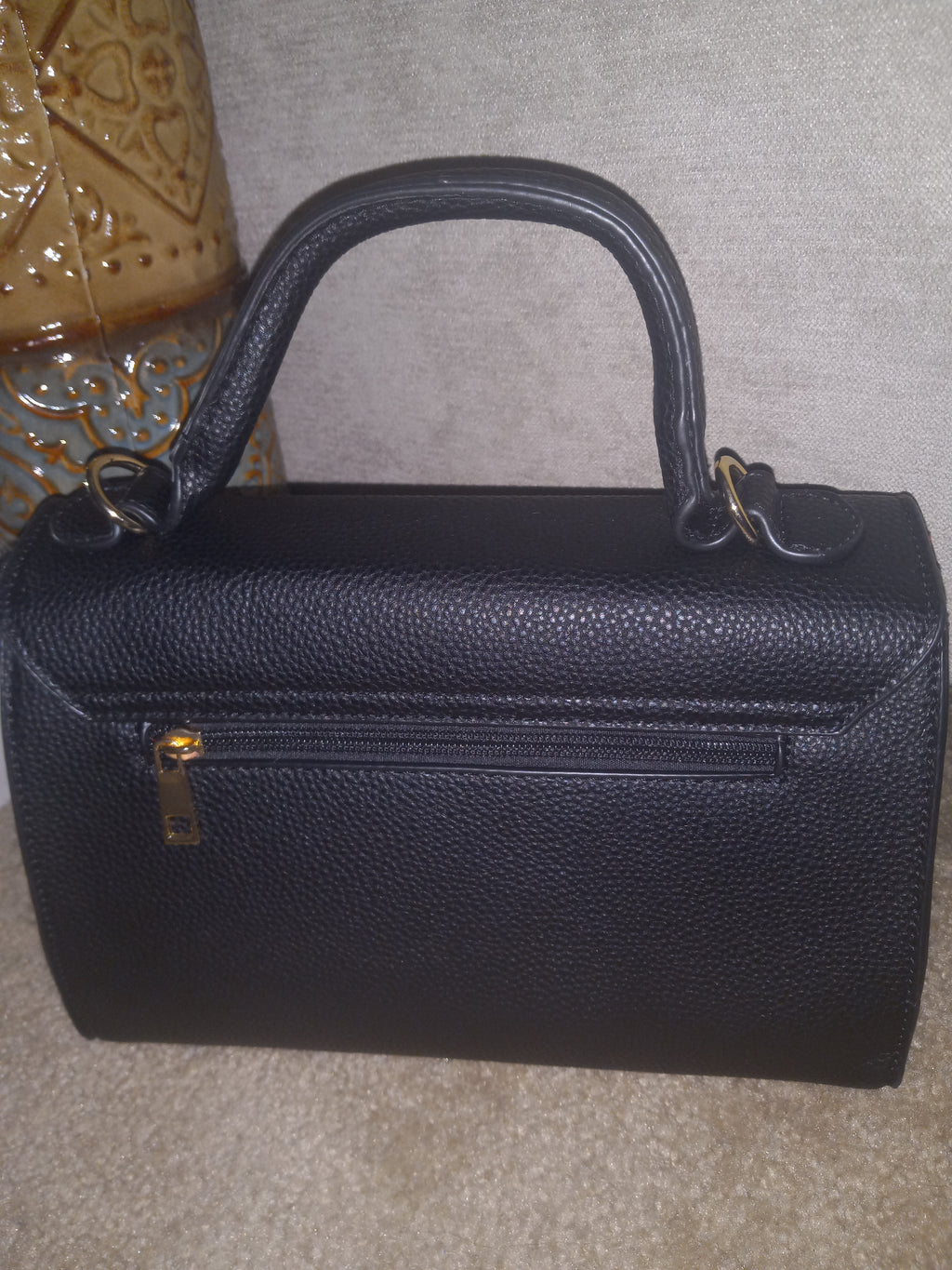 2pc Black Purse w/wallet