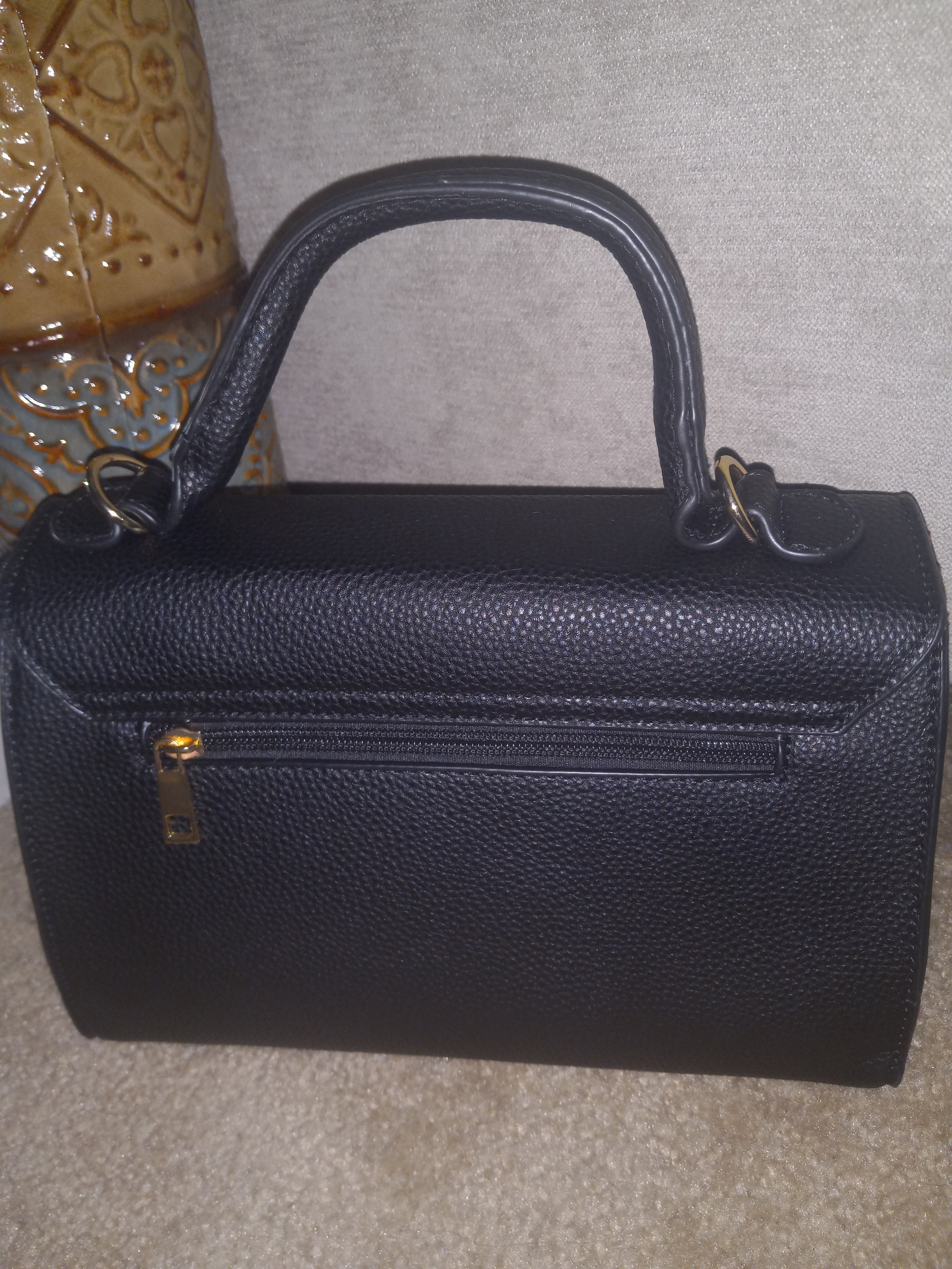 2pc Black Purse w/wallet