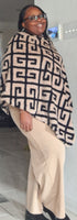 Pullover Poncho - Black