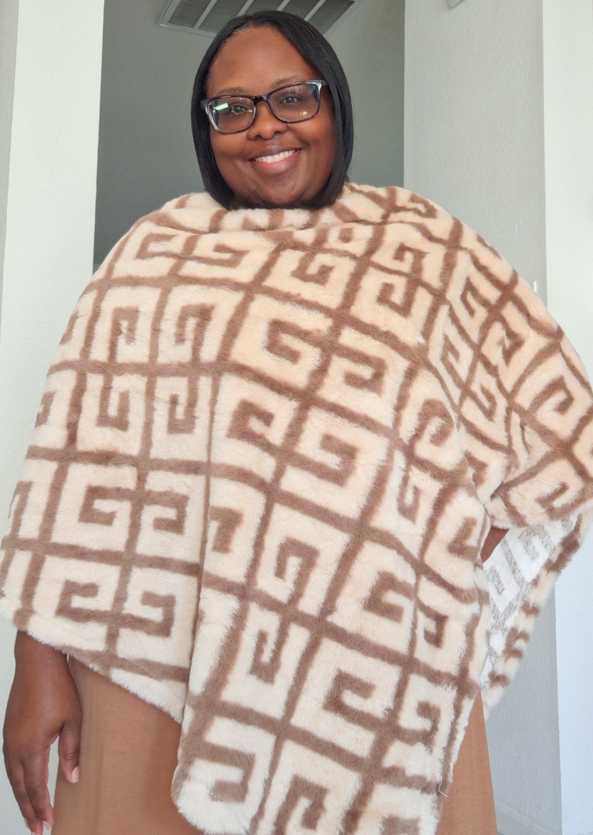 Pullover Poncho - Khaki