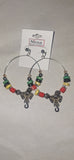 Hoop Earrings with Elephant Charm