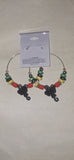 Hoop Earrings with Elephant Charm