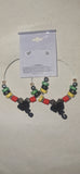 Hoop Earrings with Elephant Charm
