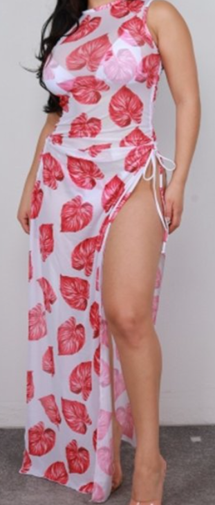 3PC Floral Swimsuit