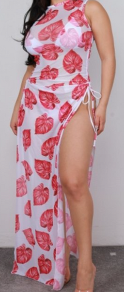 3PC Floral Swimsuit