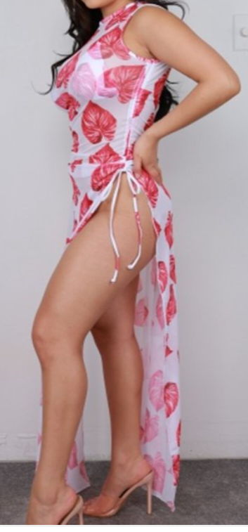 3PC Floral Swimsuit