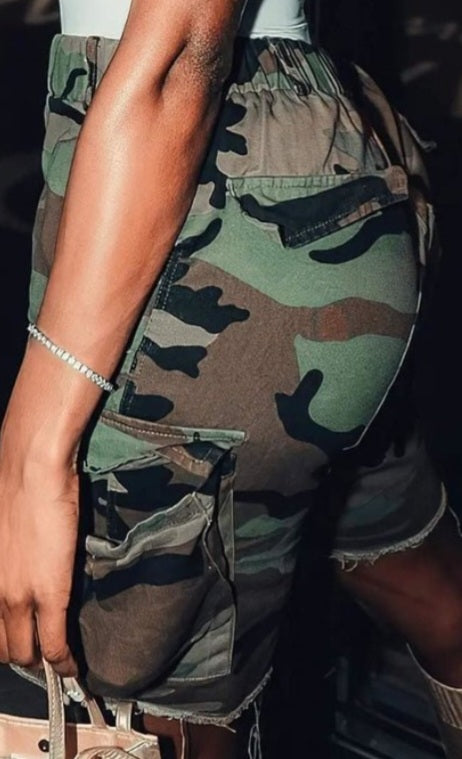 Camo Cargo Shorts