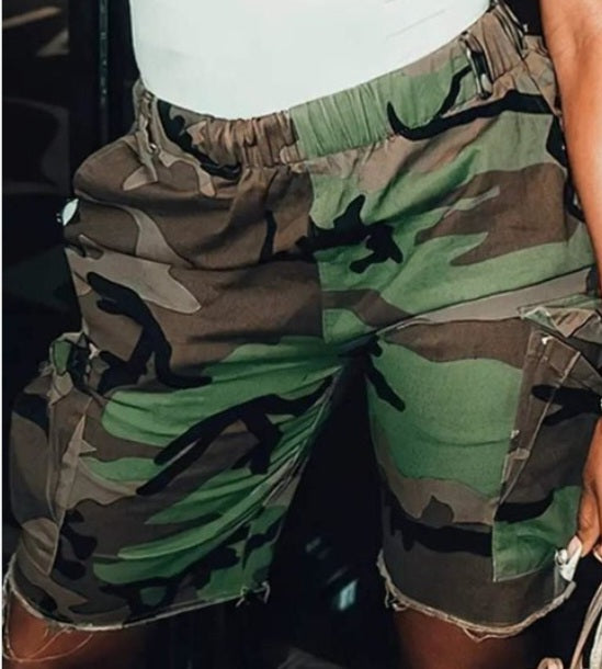 Camo Cargo Shorts
