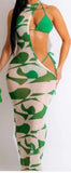 3pc Swimsuit & Mesh Cover Up