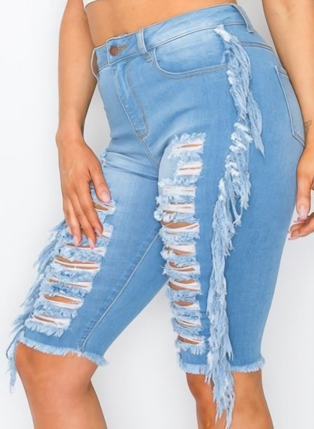 Denim Bermuda Shorts