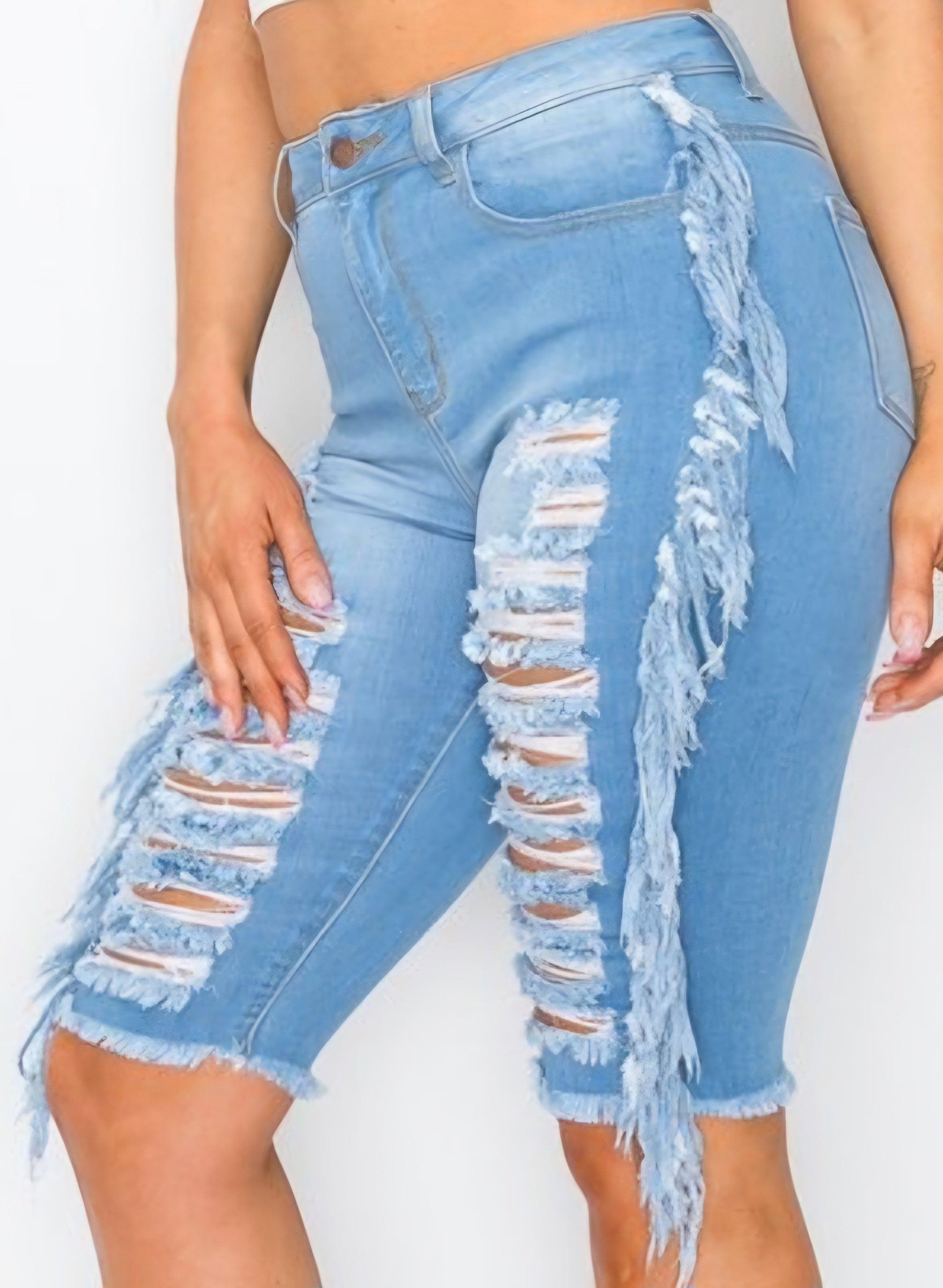 Denim Bermuda Shorts