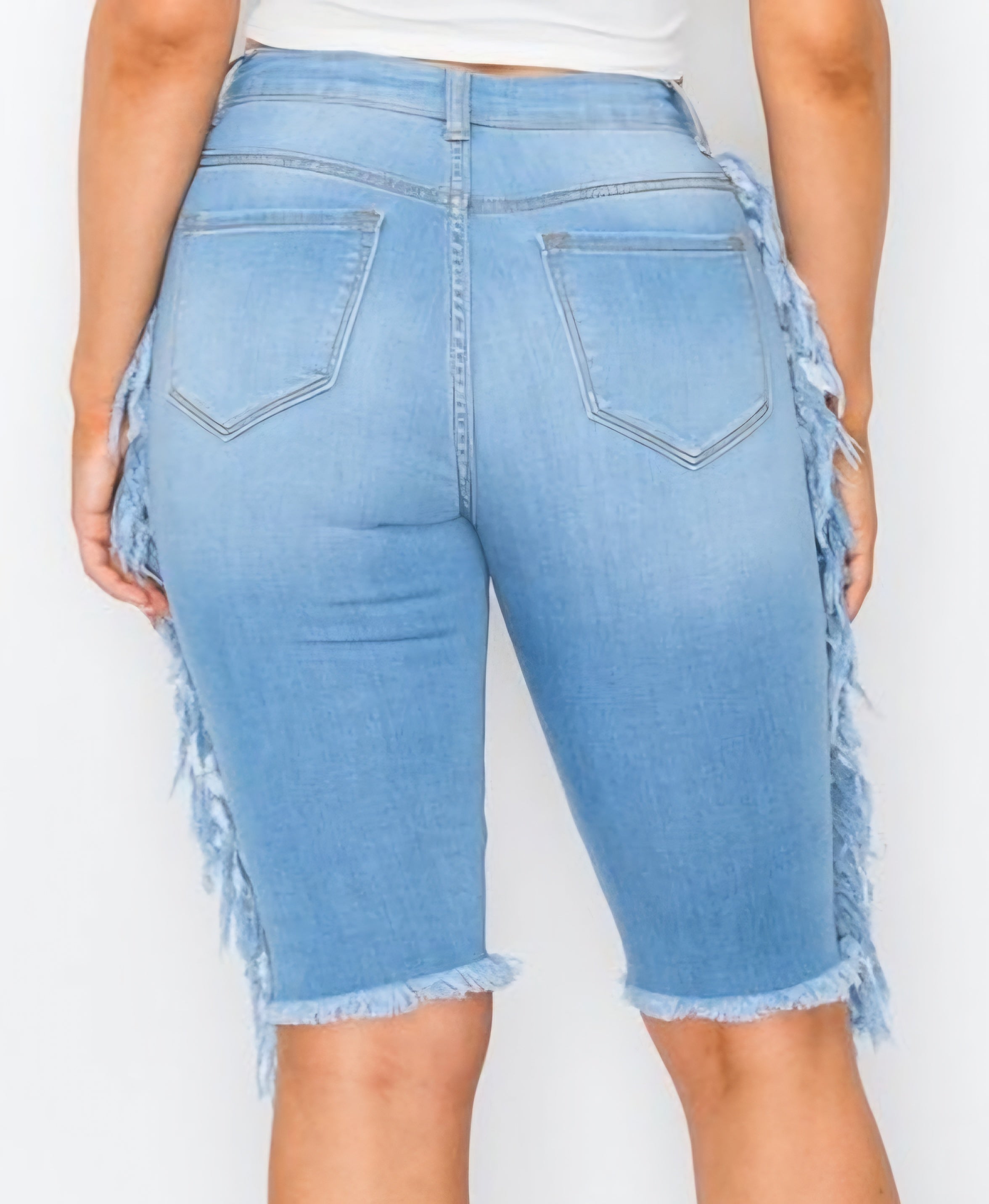 Denim Bermuda Shorts
