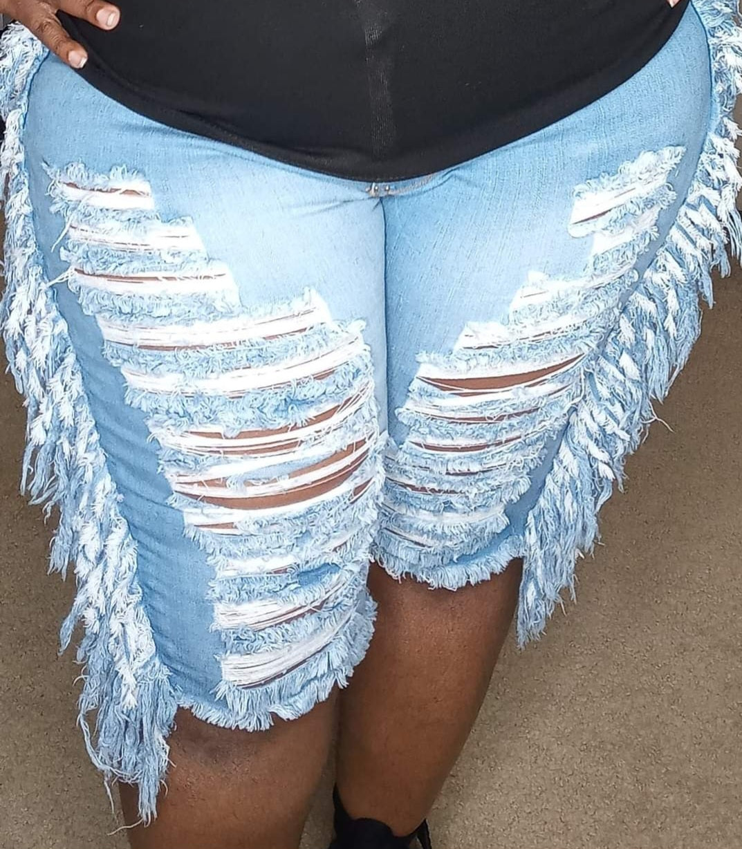 Denim Bermuda Shorts