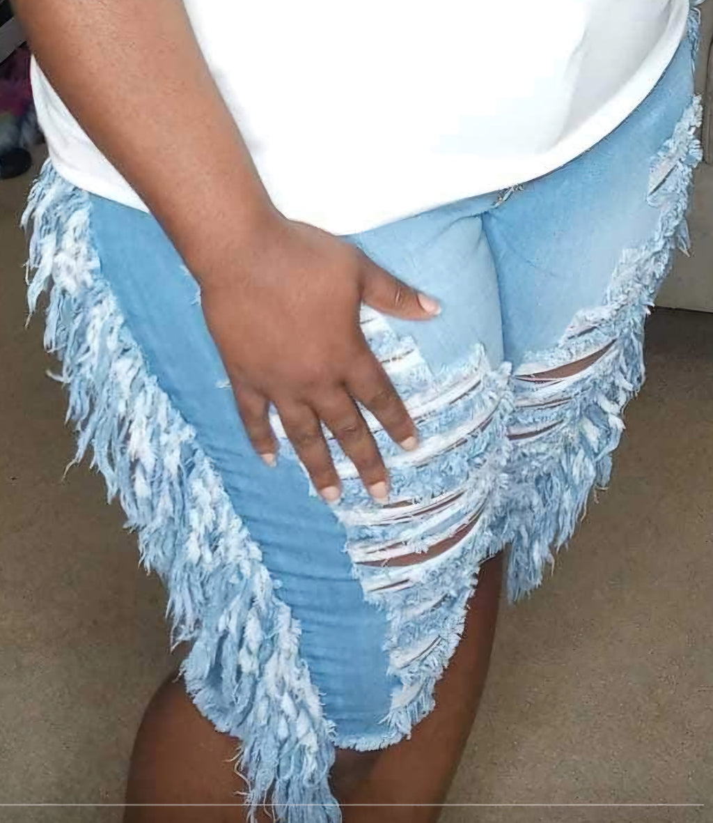 Denim Bermuda Shorts