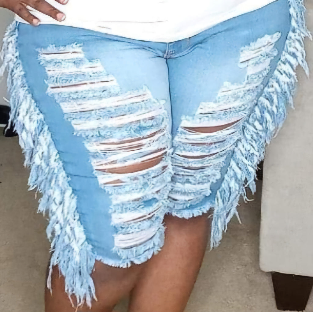 Denim Bermuda Shorts