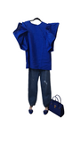 Ruffled Statement- Royal Blue