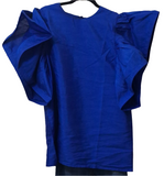 Ruffled Statement- Royal Blue