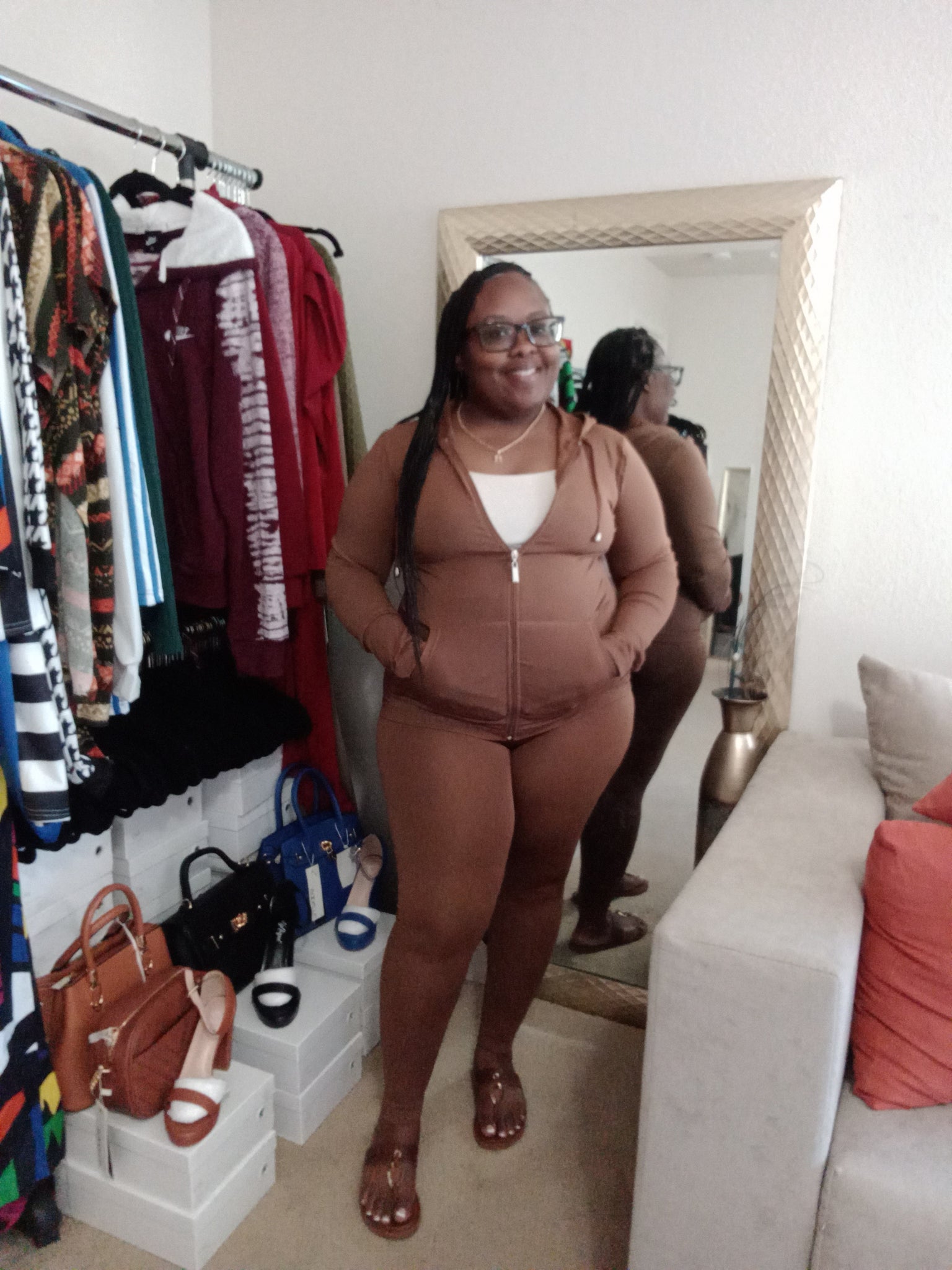 2pc Fit In Set - Brown
