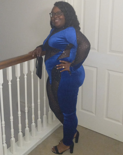 Royal Sequins Jumpsuit