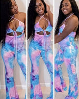 Tie Dye Print Jumpsuit