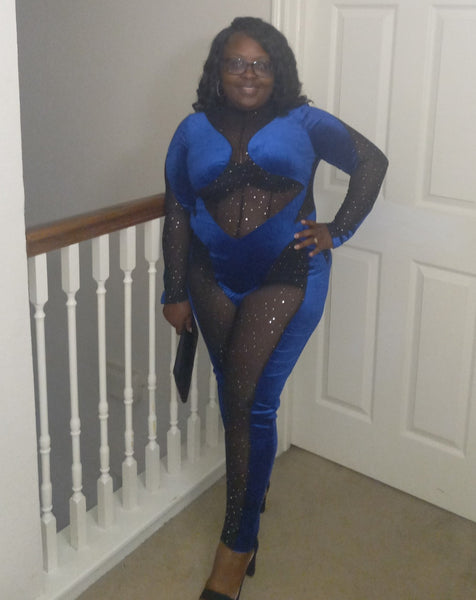 Royal Sequins Jumpsuit