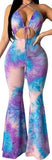 Tie Dye Print Jumpsuit