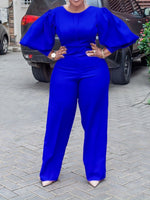 Puff Sleeve Casual Romper