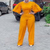 Puff Sleeve Casual Romper